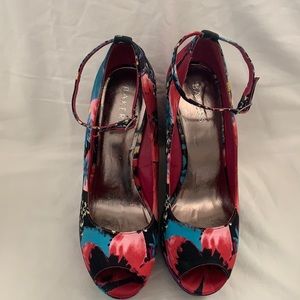 Floral Wedge! This shoe has so many beautiful colors.  It’s the versatility.